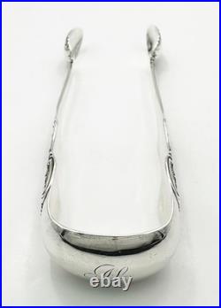 SCOTTISH QUEENS PATTERN SUGAR TONGS STERLING SILVER VICTORIAN Glasgow 1845