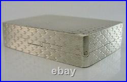SUPERB CASED BOXED SCOTTISH SOLID STERLING SILVER SNUFF BOX 2000 GALLAGHER 64g