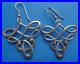 SUPERB Scottish Sterling Silver TUDOR Drop Hook Earrings Ola Gorie of Orkney