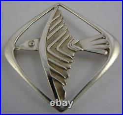 Scottish 1967 Ola Gorie Silver Dunfallandy Stag Brooch Pin