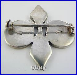 Scottish 1972 Ola Gorie Silver Skara Brae Brooch Pin