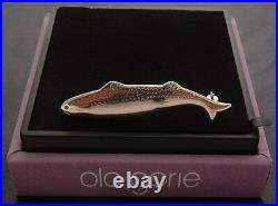 Scottish 1980s Ola Gorie 925 Sterling Silver Trout Salmon Cufflinks