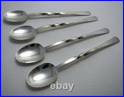 Scottish 4 Keswick School of Industrial Arts KSIA Sterling Silver Tea Spoons Set