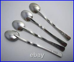 Scottish 4 Keswick School of Industrial Arts KSIA Sterling Silver Tea Spoons Set