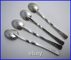 Scottish 4 Keswick School of Industrial Arts KSIA Sterling Silver Tea Spoons Set