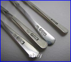 Scottish 4 Keswick School of Industrial Arts KSIA Sterling Silver Tea Spoons Set
