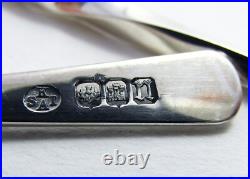 Scottish 4 Keswick School of Industrial Arts KSIA Sterling Silver Tea Spoons Set