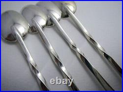 Scottish 4 Keswick School of Industrial Arts KSIA Sterling Silver Tea Spoons Set