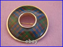 Scottish 925 clan brooch McDonald tartan
