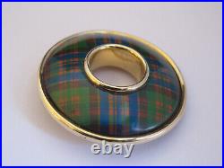 Scottish 925 clan brooch McDonald tartan