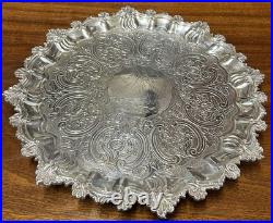 Scottish Antique Silver Salver, Ship In Distress, John Heron, Glasgow 1826