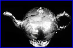 Scottish Antique Sterling Silver Bullet Teapot, William Marshall 1804