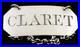 Scottish Antique Sterling Silver CLARET Decanter Label, Dick & Robertson c. 1796