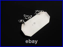 Scottish Antique Sterling Silver CLARET Decanter Label, Dick & Robertson c. 1796 Scottish Antique Sterling Silver CLARET Decanter Label, Dick & Robertson c. 1796