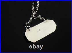 Scottish Antique Sterling Silver CLARET Decanter Label, Dick & Robertson c. 1796 Scottish Antique Sterling Silver CLARET Decanter Label, Dick & Robertson c. 1796