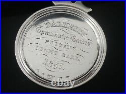 Scottish Antique Sterling Silver Medallion 1837, Dalkeith Putting Light Ball