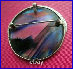 Scottish Art Nouveau Silver Brooch & Pendant Pat Cheney John Ditchfield Glass