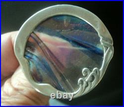 Scottish Art Nouveau Silver Brooch & Pendant Pat Cheney John Ditchfield Glass