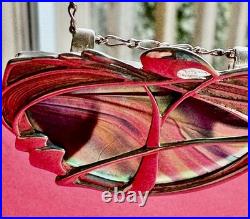 Scottish Art Nouveau Stg. Silver Brooch c. 1980s Pat Cheney John Ditchfield Glass