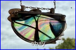 Scottish Art Nouveau Stg. Silver Brooch c. 1980s Pat Cheney John Ditchfield Glass