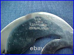 Scottish Celtic Cai Iona Sterling Silver Sea Monster Pin Brooch Scotland Vintage