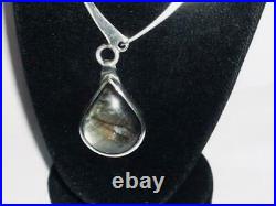 Scottish Edinburgh Solid Sterling Silver Labradorite Ladies 16 Necklace Choker