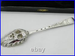 Scottish George III Pair of Sterling Silver Berry Spoons Antique c1790 Edinburgh