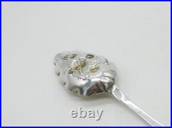 Scottish Georgian Sterling Silver Berry Dessert Serving Spoon 1810 Antique