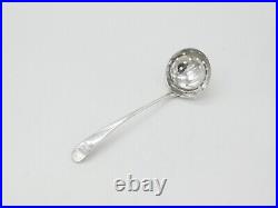 Scottish Georgian Sterling Silver Crested Caster Spoon 1816 Edinburgh Antique