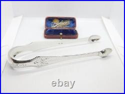 Scottish Georgian Sterling Silver Large Sugar Tongs Alexander Gardner c1770