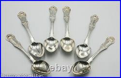 Scottish Glasgow solid sterling silver teaspoon Queens pattern R. Scott 1851