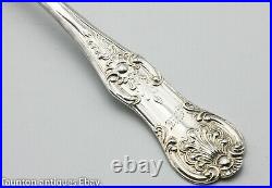 Scottish Glasgow solid sterling silver teaspoon Queens pattern R. Scott 1851