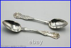 Scottish Glasgow solid sterling silver teaspoon Queens pattern R. Scott 1851