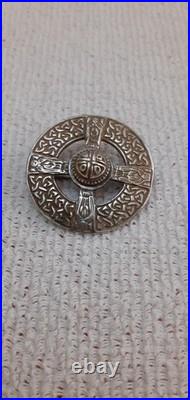Scottish Hallmarked Silver JOHN FRASER Iona Design Brooch 1975
