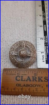Scottish Hallmarked Silver JOHN FRASER Iona Design Brooch 1975
