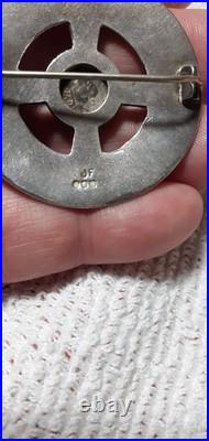 Scottish Hallmarked Silver JOHN FRASER Iona Design Brooch 1975