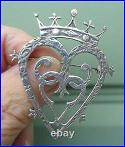 Scottish IONA Stg. Silver Luckenbooth Sweetheart Brooch CAI Hamish Dawson Bowman