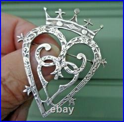 Scottish IONA Stg. Silver Luckenbooth Sweetheart Brooch CAI Hamish Dawson Bowman