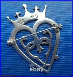 Scottish IONA Stg. Silver Luckenbooth Sweetheart Brooch CAI Hamish Dawson Bowman