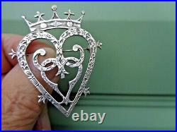 Scottish IONA Stg. Silver Luckenbooth Sweetheart Brooch CAI Hamish Dawson Bowman