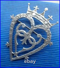 Scottish IONA Stg. Silver Luckenbooth Sweetheart Brooch CAI Hamish Dawson Bowman