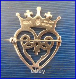 Scottish IONA Stg Silver Luckenbooth Sweetheart Brooch Edinburgh 1962 John Hart