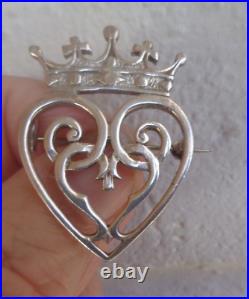 Scottish IONA Stg Silver Luckenbooth Sweetheart Brooch Edinburgh 1962 John Hart