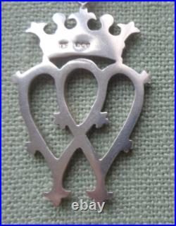 Scottish Luckenbooth Silver Pendant Sterling hm 1979 Thomas Kerr Ebbert