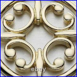 Scottish Ola Gorie Orkney St Magnus Brooch Pin 9ct Yellow Gold