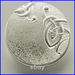 Scottish Ola Gorie Silver Celtic Secrets Knot Locket 18 Chain Pendant