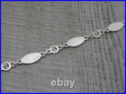 Scottish Ortak Malcolm Gray Rennie Mackintosh Sterling Silver Enamel Bracelet