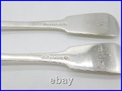 Scottish Provincial Aberdeen Sterling Silver Pair Of Forks George Booth c1820