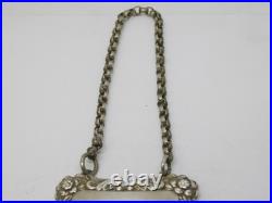 Scottish Provincial George III Sterling Silver Sherry Decanter Label Antique