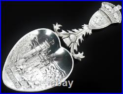 Scottish Provincial Sterling Silver Balmoral Caddy Spoon, Ballater 1928